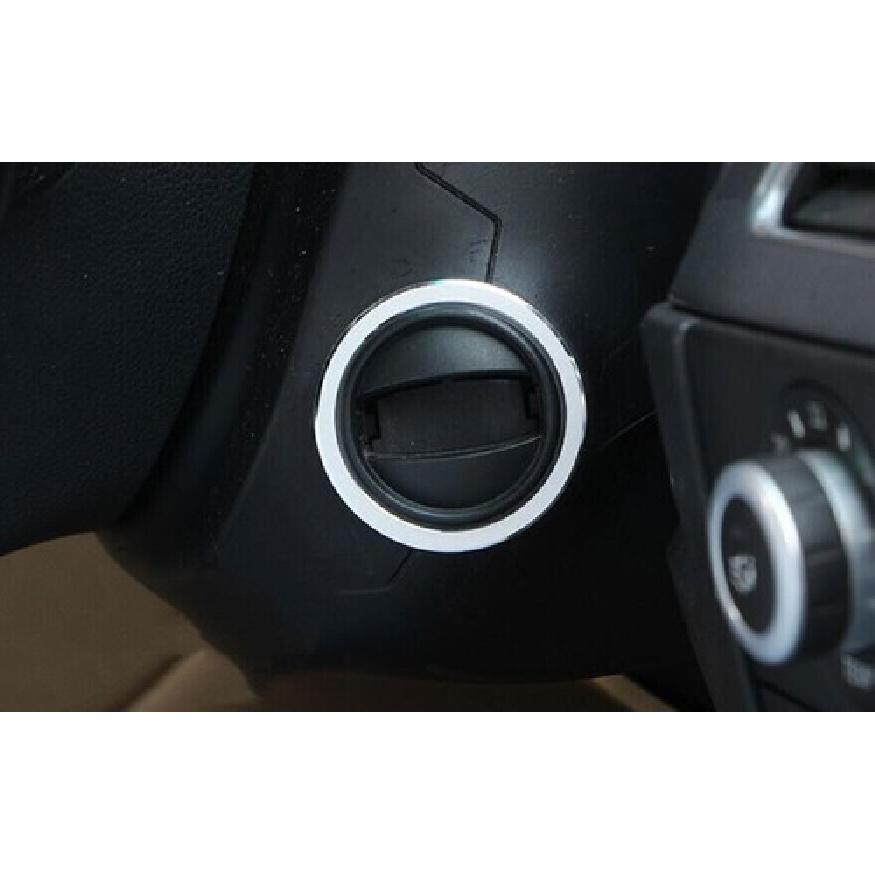 Ring Trim Aluminum 2004-10 Silver Car Engine Start Stop Button For BMW 5 Series