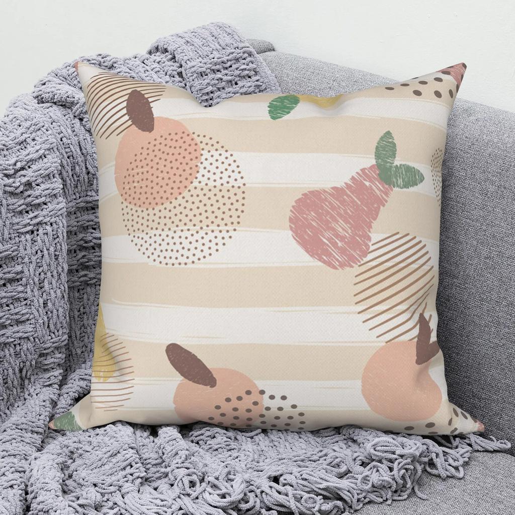 Bedroom Throw Pillow Sofa Decorative Pillowcase Home Decor Cute Tropical Fruit