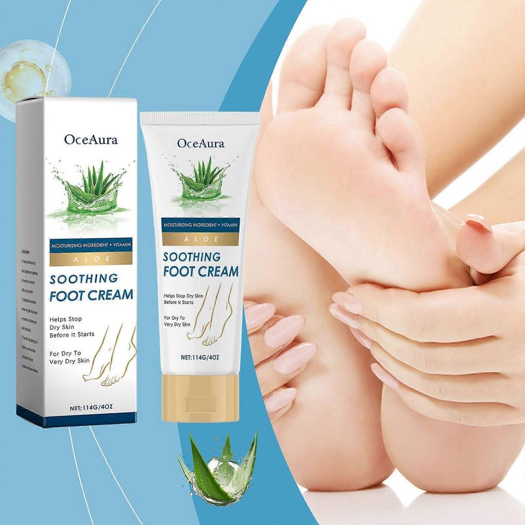 Aloe Vera Foot Cream Gentle Hydrating Nourishing Care Heel Skin Dry Rough Foot Care Cream 114g