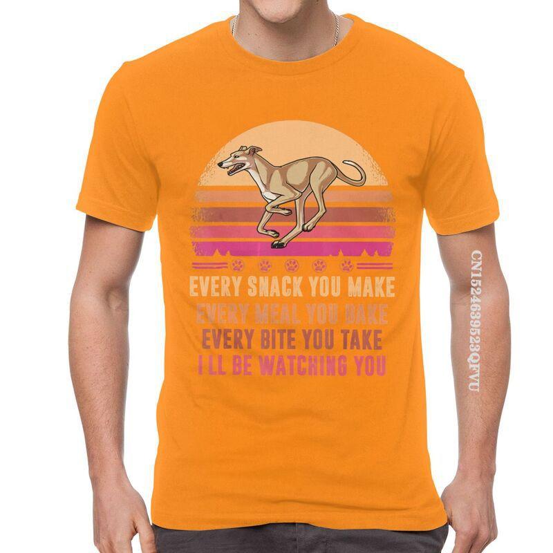 Greyhound T Shirts Men Novelty T Shirts Whippet Sighthound Dog Lover Tshirts Cotton Oversized Tee Tops Kawaii Clothes