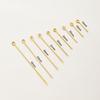 100pcs/lot 16 18 26 30 mm 14K 18K Gold Eye head Pins Eye Beads Crafs Charm Headpin For DIY Jewelry Making Supplies Accessories