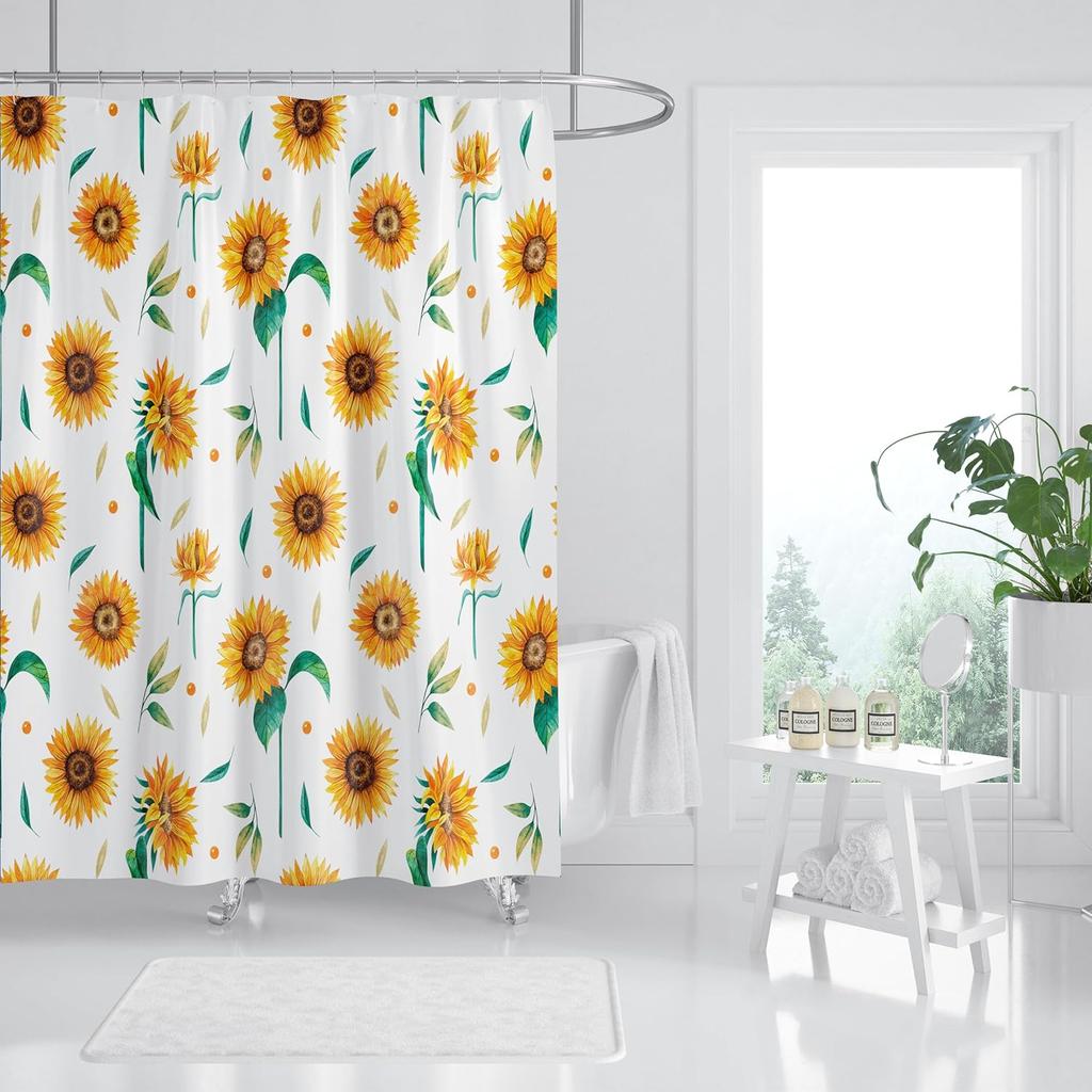 Cat Shower Curtain Funny Pet Kitten Couple Cosplay In Ocean Fun Cute Cat Bathroom Shower Curtains Polyster Fabric Waterproof