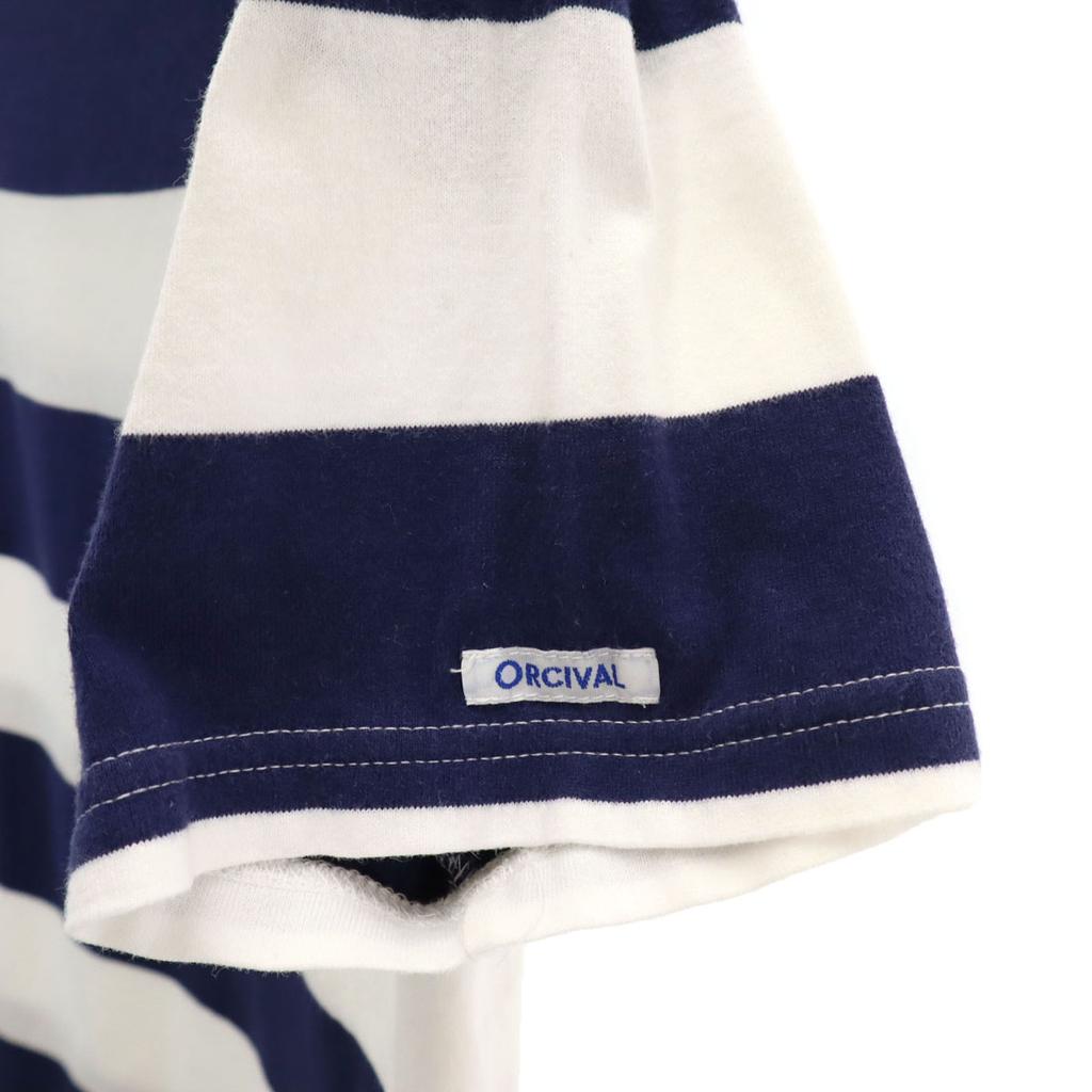 ORCIVAL made in Japan Border Pattern Short sleeve Boat neck Basque shirt Men's Used