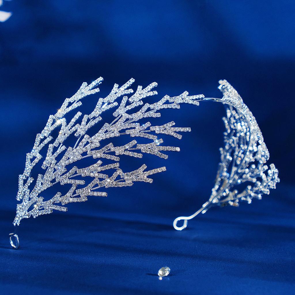 Nakrycie głowy dla panny młodej szeroka opaska wszechstronne wysokiej klasy dodatki ślubne do tańca akcesoria do włosów opaska z cyrkoniami