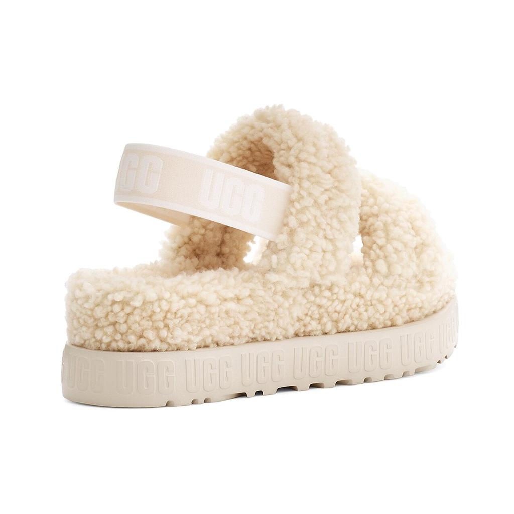 (WMNS) UGG Oh Fluffita Outdoor Open Toe Flat Heel Sports Sandals Women's 1120876-NAT