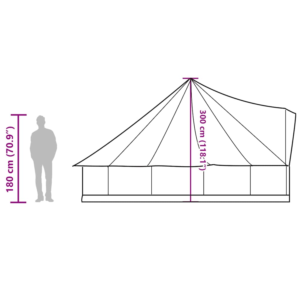 Tipi Family Tent for 10 Persons Blue Waterproof