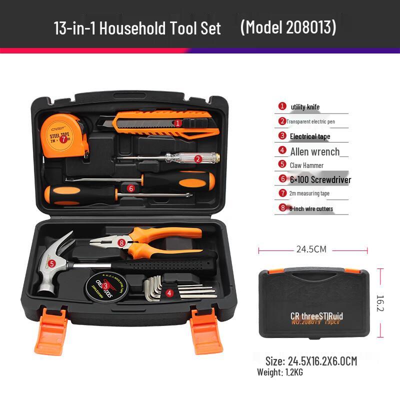 CREST 13-Piece Multi-function Toolbox Set