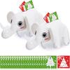 Liliful 2 Pcs White Elephant Game Christmas Party Games White Elephant Gift Exchange Game for Family Friends Xmas Holiday Party Decoration Supplies