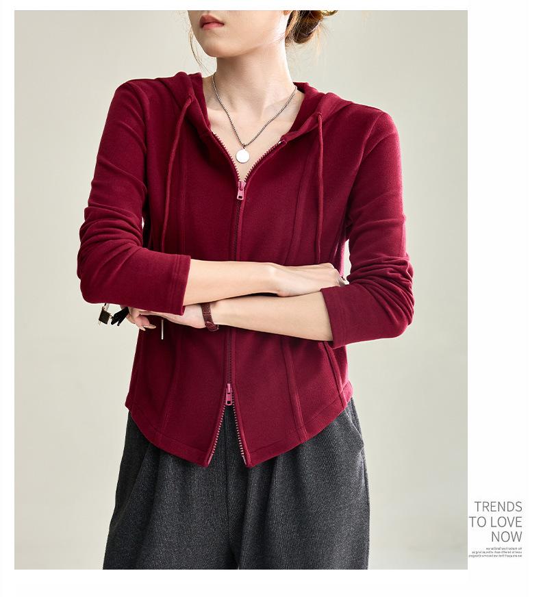 Women's Versatile Zip-Up Hoodie Cardigan - New 2026 Autumn Arrival, Slimming and Stylish Sweatshirt Top