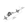 Reflecitve Heartbeat Off Road Mountain Climb Graphics Car Sticker Vinyl Decor Decal 4x4 Truck Auto Windshield Bumper Decoration