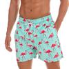 Calções de Banho Estampados de Flamingo Moda Masculina Calções de Banho Calções de Banho Calças Desportivas Cuecas Masculinas Roupa de Banho Calção de Praia de Frutas para Criança Menino
