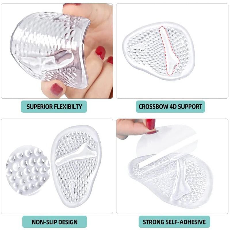 Soft Forefoot Insert Pain Relief Half Size Shoe Pad High Heels Women Sandals Anti-Slip Silicone Gel Insoles for Shoes Cushion