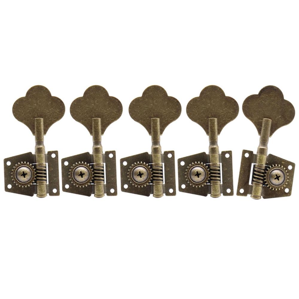 2L3R3L2R3L3R1L4R4L1R Open Gear Bass 5-String Tuners Tuning Pegs Keys Machine Heads For Bass Guitar Chrome Gold Black