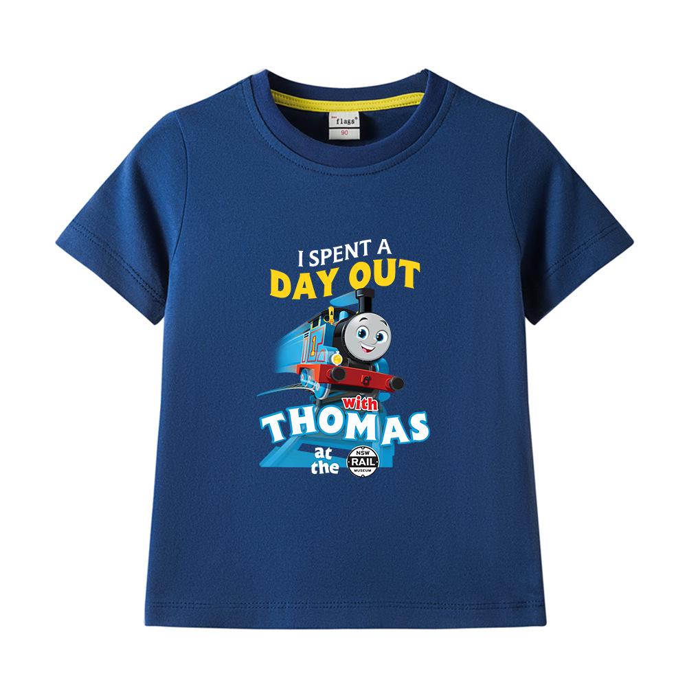 Boys' Pure Cotton Short-Sleeve Summer T-Shirt, 2022 New Children's Lightweight Half-Sleeve Top