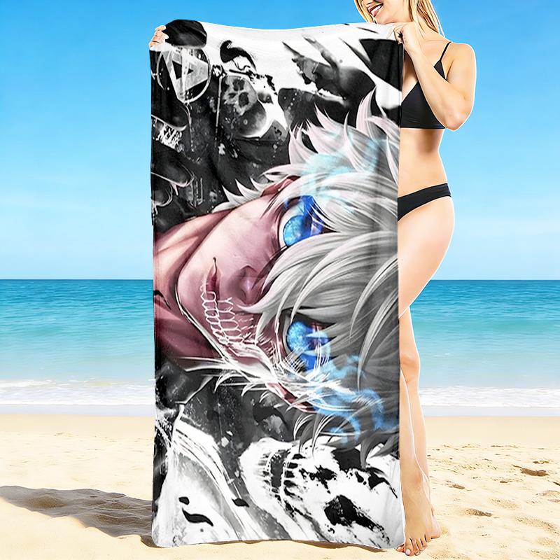 1Pc Warrior Beach Towel Quick Dry Multiuse For Beach Pool Gym Yoga Home Travel Christmas Halloween Xmas Gift S167