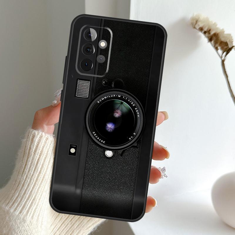 Retro Nostalgia Camera Case For Samsung Galaxy A16 A26 A36 A56 A55 A35 A15 A54 A34 A14 A52 A32 A12 A13 A33 A53 A17