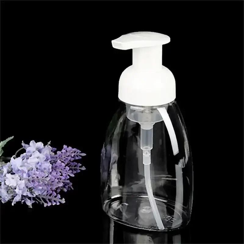 300ML Foam Bottle Transparent Mousse Bubble Bottle PET Plastic Hand Washing Liquid Bottles Facial Cleanser Soap Liquid Bottles