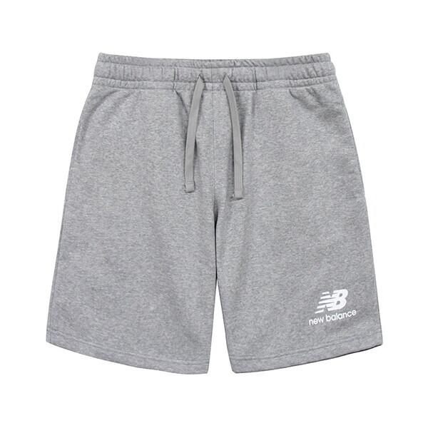 New Balance Nowe spodenki męskie treningowe Val Essentials z naszytym logo, szare Ms31540 Ag