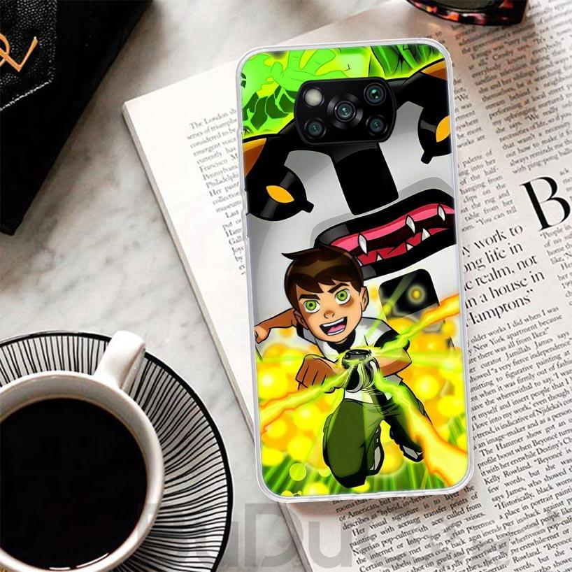 Cartoon Ben 10 Cover For Xiaomi Poco X7 X6 X5 Pro X3 Nfc F7 Ultra Phone Case F6 F5 X4 F4 Gt F3 M6 M5S M4 M3 Print Shell Poco X7