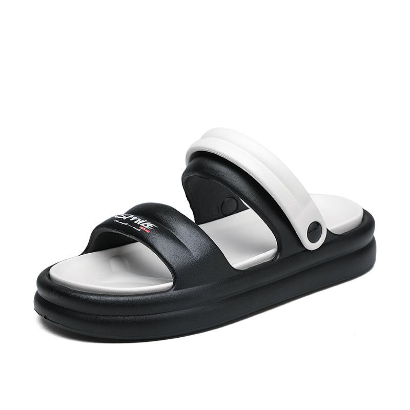 

Дезодорирующие тапочки для пары лето 2025 новинка для улицы в помещении дома для ванной противоскользящая толстая подошва пляжные крутые тапочки мужские 36-37