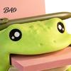 Planning Accessories Frog Note Holder, Creative Desk Organizer with Pen Stand And Memo Teacher Gift Dispenser, Cute Animal Stationery Storage Case for