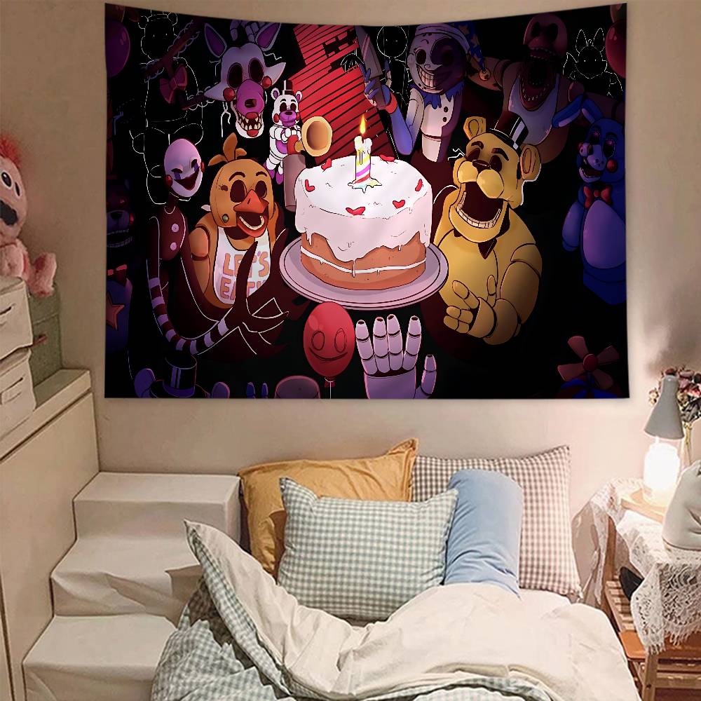 FFNAF FivenightsAtFreddys Colorful Tapestry Wall Hanging Cheap Hippie Bohemian Wall Tapestries Mandala Wall Hanging Sheets