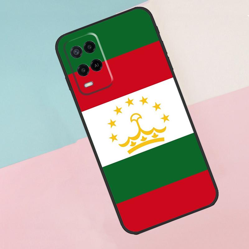 Tajikistan Flag For Oppo A16 A76 A96 A15 A80 A60 A40 A94 A54 A98 A78 A18 A38 A58 A17 A77 A74 A57S Phone Case