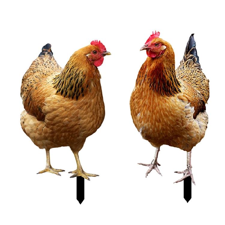 Chicken Garden Stakes Ornaments Garden Insert Yard Lawn Decoration Yard Signs