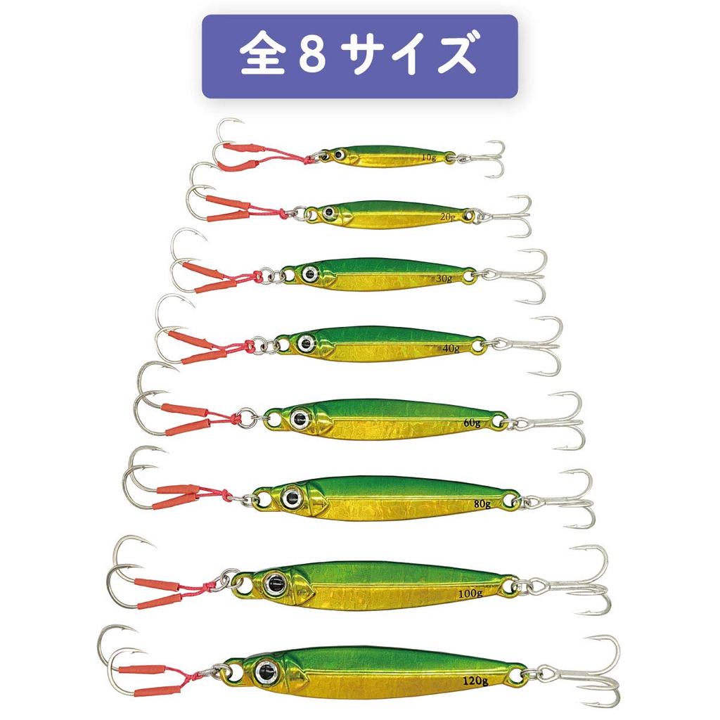 Orurudo Fishing Tackle Tungsten Jig Tangled B 3 Colors Equipped with W Assist Hook Orurudo Tungsten Jig qb100200y05n0 (Set B) (60g)