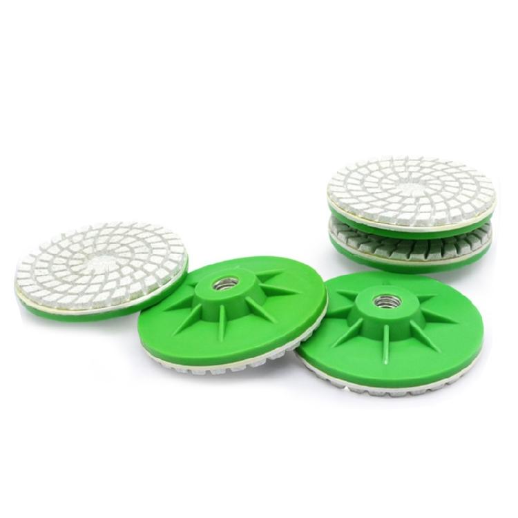 80mm Upgraded Design Ceramic Polishing Disc For Long Lasting Marble Countertop Edge Refinement Angle Grinder