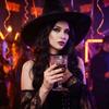Halloween Press Nails Black Purple Pumpkin Moon Dark Gothic Pcs Removable Fake Nails No Tools Needed