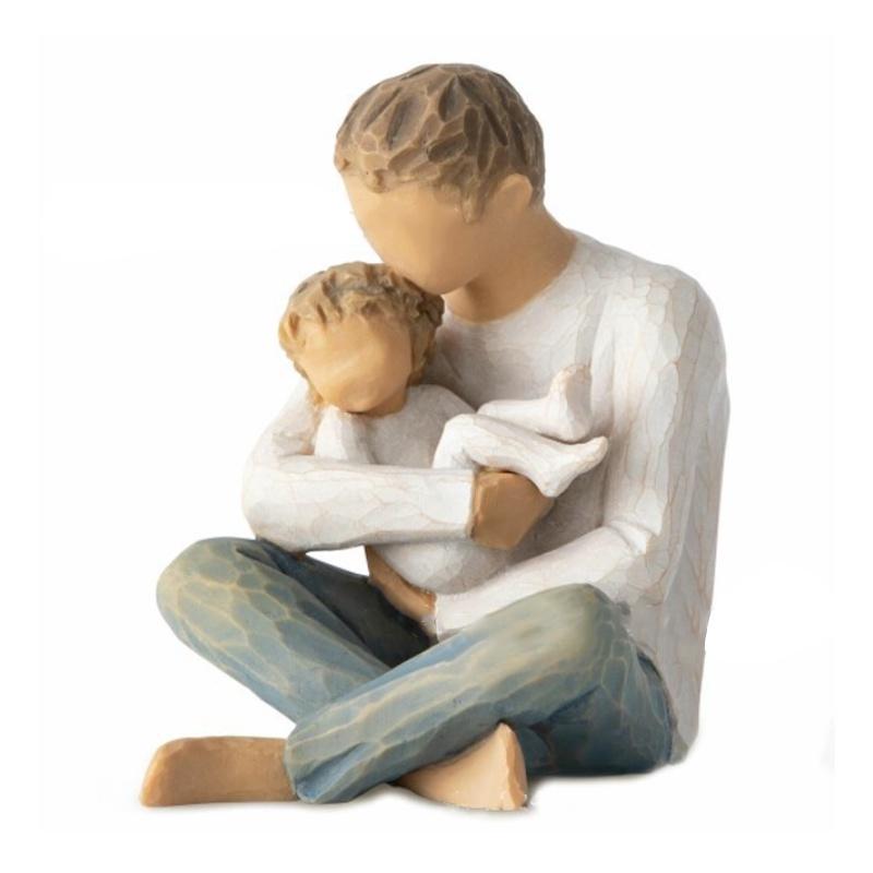 Handmade Imitation Wood Carving Resin Crafts Home Decoration Gift For Couples