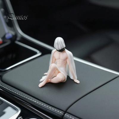 Creative Office Desk Gadgets 3D Printed Masked Hottie Ornament, Cool Mysterious Character Figurine, Stable Novelty Gifts for Gamers Base Desktop