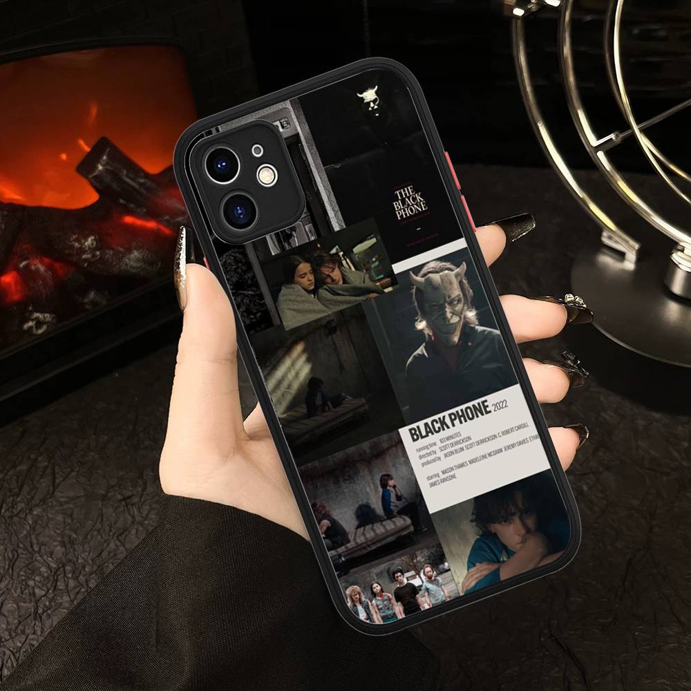 Horror Movie The B-Black P-Phone Phone Cases For IPhone 16 15 14 Plus 13 12 11 Pro Max Matte Oft Bumper Phone Cover