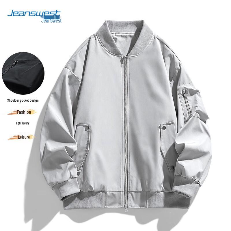 

JEANSWEST Men s Casual Outdoor Baseball Jacket M
