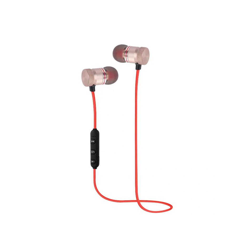 Bluetooth Stereo Metal Magnetic In-ear Headset Hands-free Earphone Headphone