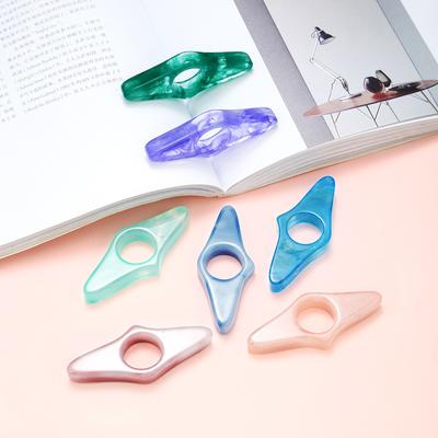 1PC BetterJonny Book Page Holder for Reading,  Cute Acrylic Thumb Book Holder, Thumb Ring Book Accessories for Read