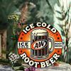 Vintage A&W Root Beer Metal Tin Sign 12x16 Retro Wall Decor Classic Beer Mug Design Durable Bar Art