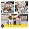Old-Fashioned Stainless Steel Multi-Layer Steamer Pot with Composite Bottom