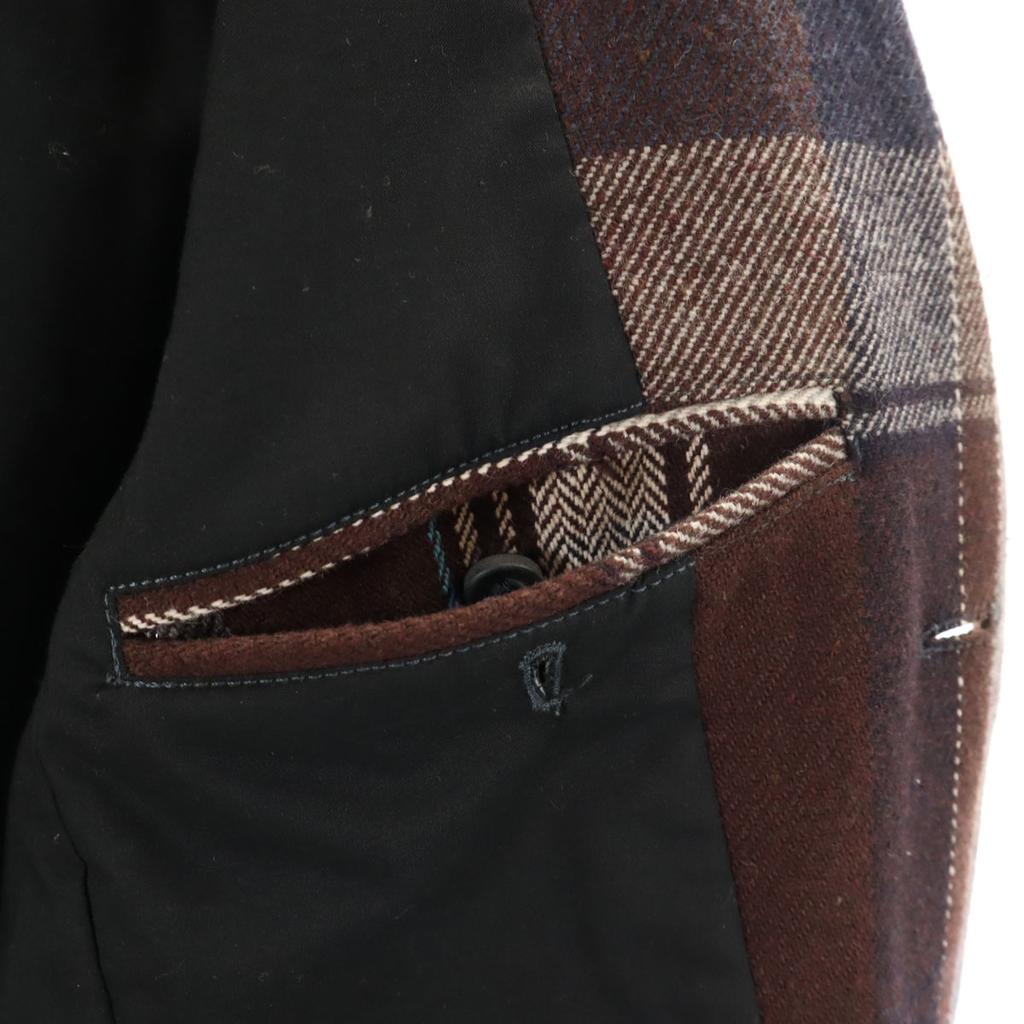 DIESEL check coat M Brown Men's Used