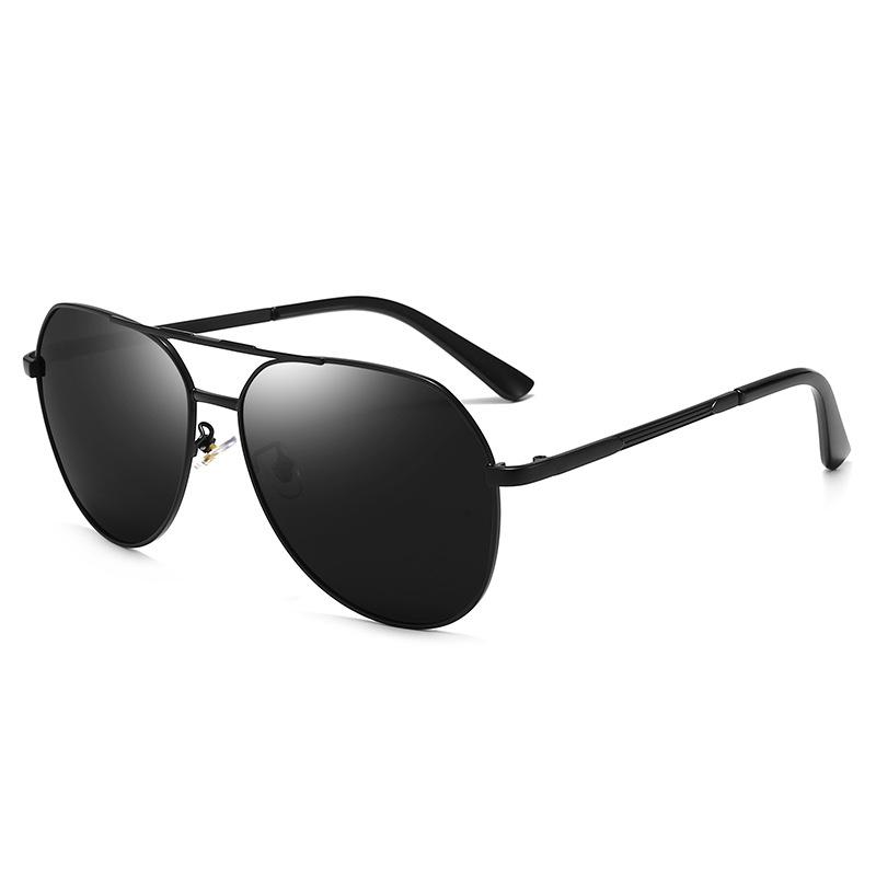 

Luxury Aviator Oversized Sunglasses, UV Protection & Personalized Style With Polarized Lenses 5019 чёрный
