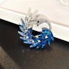 Elegant Rhinestone Animal Brooch: High-End Flower Design for Women's Coats and Accessories