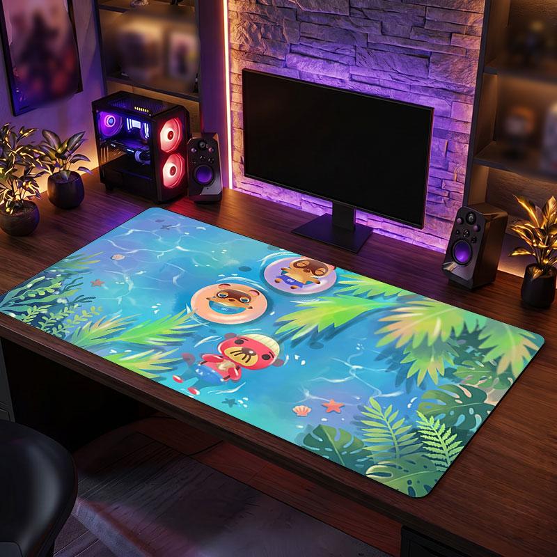 Big Mouse PadAnimal Crossing Extended Soft Desk Mat Gaming Office Computer Table Decor Mat