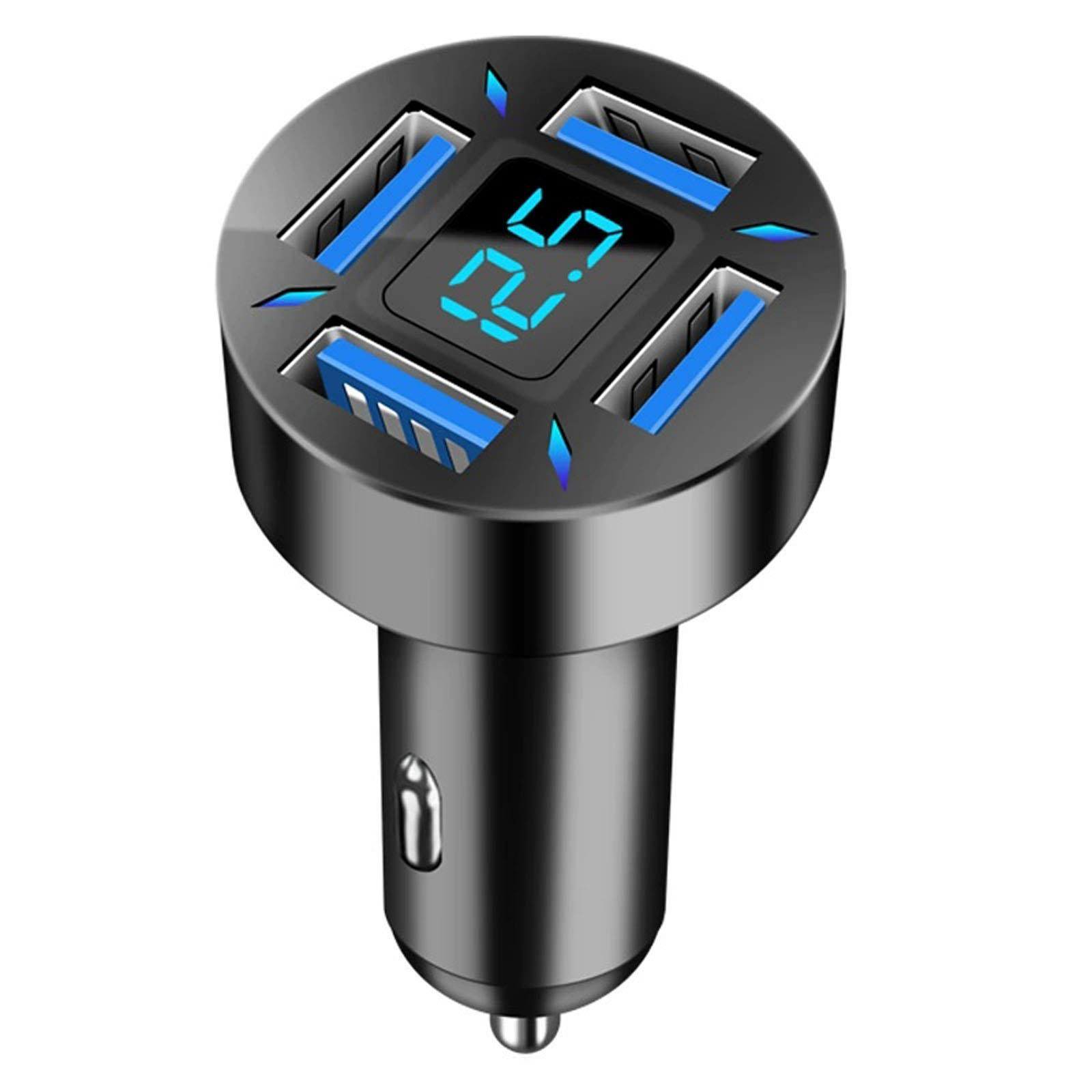 

Car Charger 66W Super Fast Charging with USB PD&QC 3.0(Voltmeter&LED Lights) Universal for 12-24V Car Lighter Plug,Compatible with iPhon One Size
