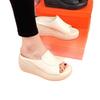 Thick-soled high-heeled cool slippers women's summer 2025 new muffin soft bottom heightened fish mouth mother cool slippers soft bottom