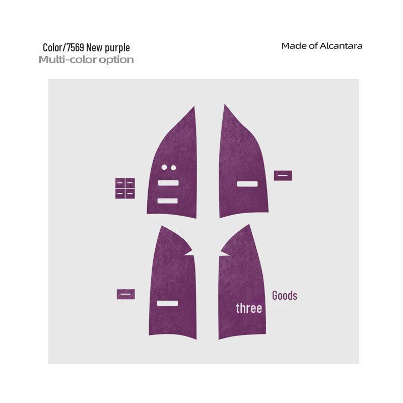 Zeekr 7X Alcantara Suede Window Lift Panel Ultra-Thin Sticker for Interior Button Decoration