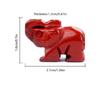 Elephant Crystal Decors Table Ornament Healings Crystal Elephant Figurines Gemstones Lucky Reiki Stone Home Decorations