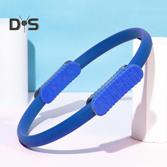 Inel Pilates pentru Femei cu Mânere Anti-alunecare pentru Tonifierea Picioarelor, Exerciții pentru Partea Interioară a Coapselor și Planșeul Pelvin, Cerc Yoga, Echipament Fitness pentru Gimnastică Acasă