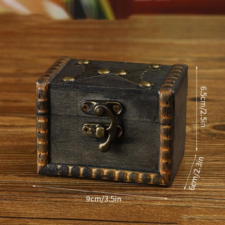 Eleganckie Pudełko do Przechowywania z Zamknięciem Zabezpieczającym Duża Pojemność Drewniane Organizery na Biżuterię Pamiątki Rodzinne