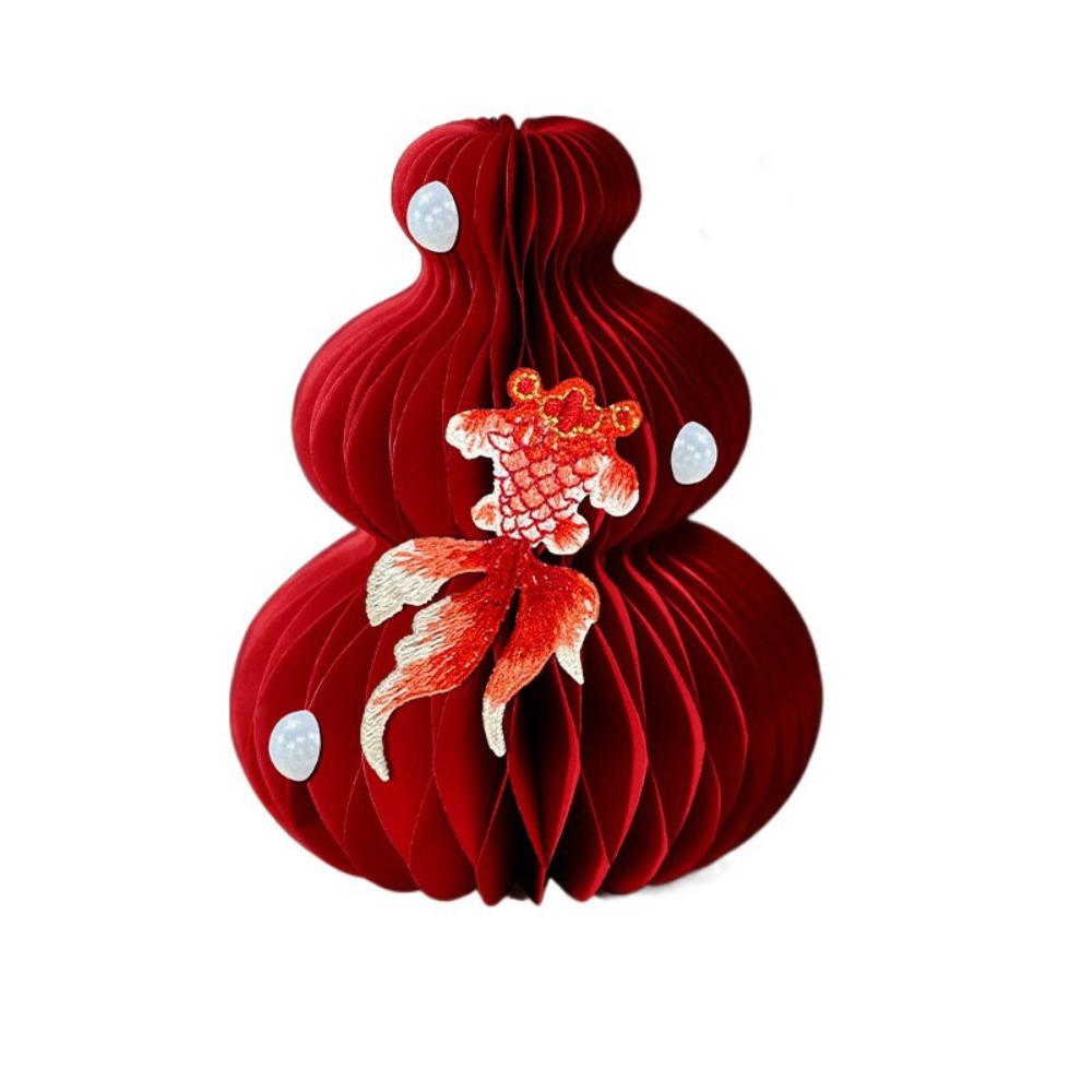 Folding Gourd Shape Housewarming  Ornament DIY Paper Housewarming Decorations  Wedding Decor